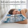 thumbnail image 5 of Lake Paddle Striped Standard Pillow Covers, Watercolor Vintage Wood Grain Soft Breathable Throw Pillow Cases with Invisible Zipper, Decorative Pillowcase Pillows Protectors for Sofa Bed Chair 20"x26", 5 of 9