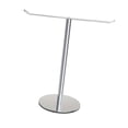 thumbnail image 2 of deevoka T Shape Hand Towel Holder Countertop Towel Stand, Waterproof with Base Hand Towel Stand Standing Towel Bar for Hotel Bathroom argent, 2 of 9