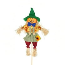 putnchl Small Scarecrow Decorations, Fall Standing Scarecrow Decor For Halloween, Thanksgiving, Garden, Home, Yard, Porch Decoration