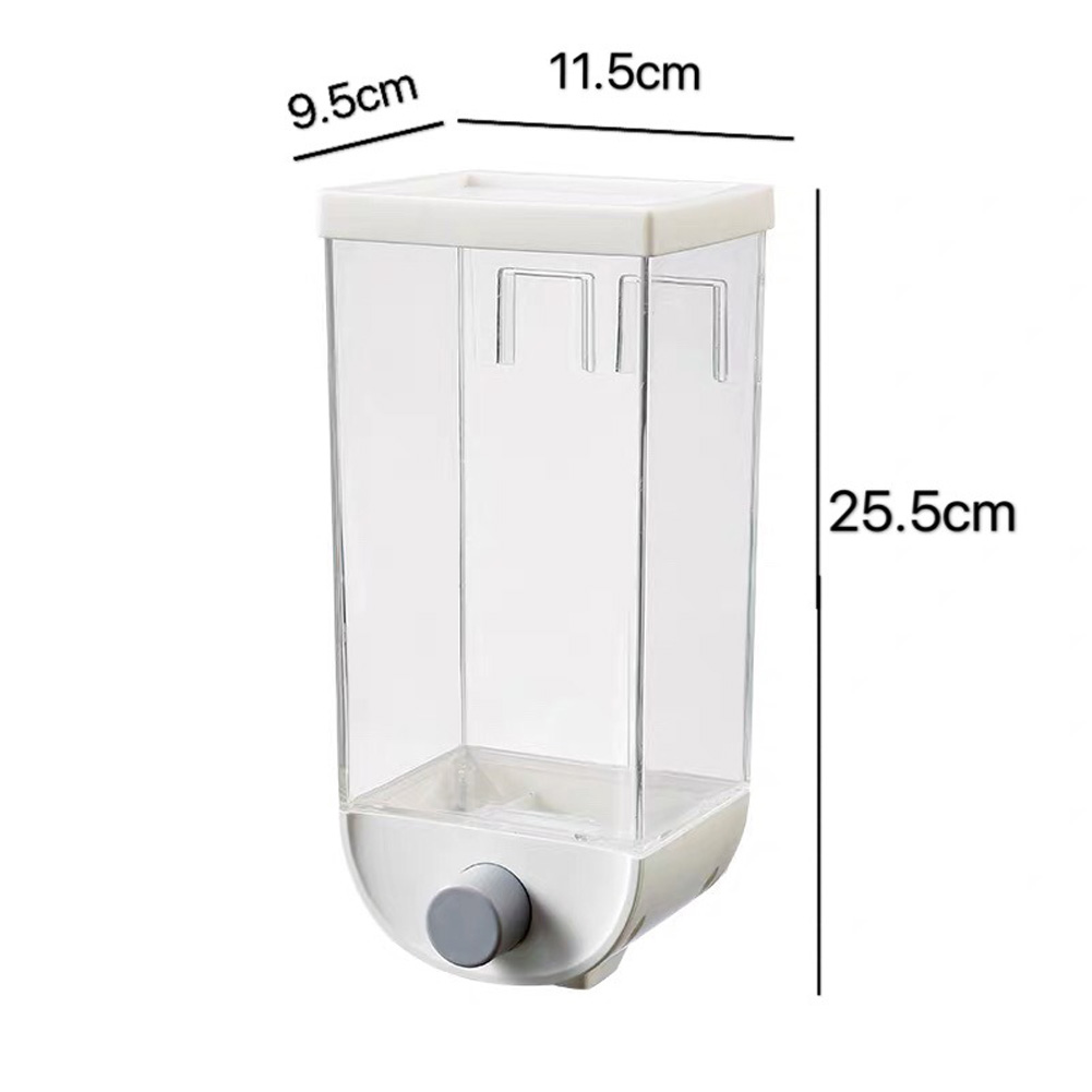 1PC Wall Mounted Cereal Container Dispenser Storage Box Case Kitchen