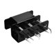 thumbnail image 4 of Organizador de acrílico para pinzas de extensión de pestañas - Soporte negro con 6 ranuras para herramientas de belleza, 4 of 7