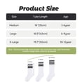 thumbnail image 4 of Zando 6 Pairs Kids Toddler Youth Soccer Socks Girls Boys Baseball Softball Socks Uniform Knee High Socks 3-12 Years, 4 of 7