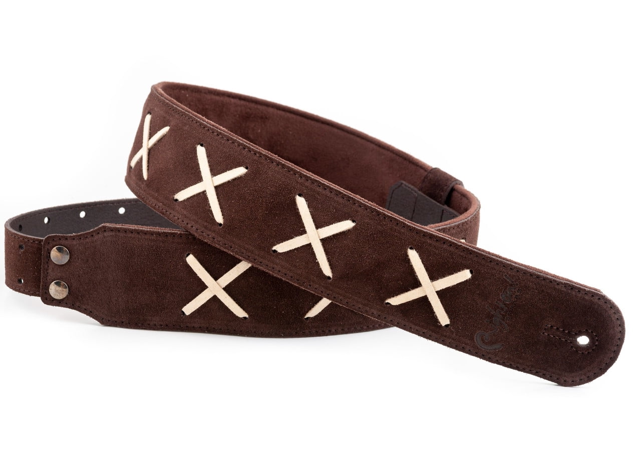 RightOn! Straps Legend D. Gilmour Inspired Guitar Strap - Brown