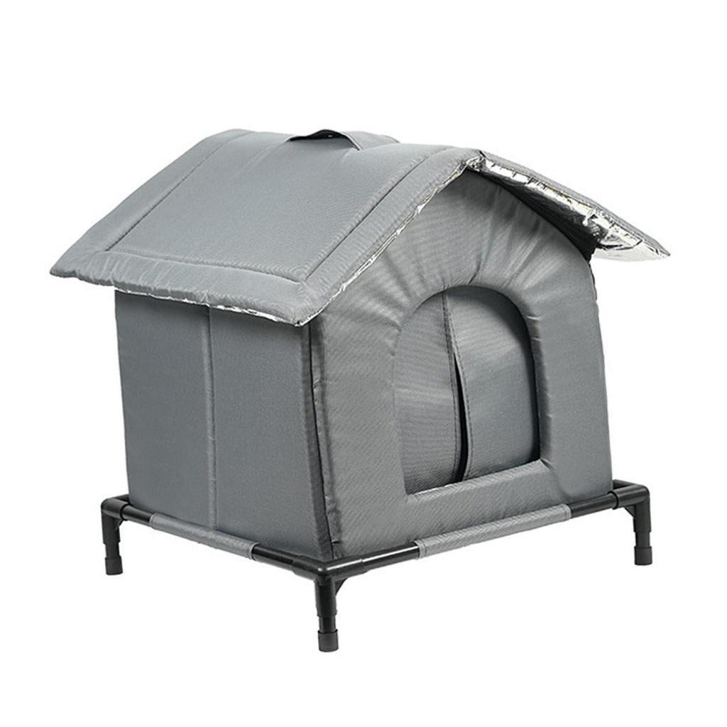 EHJRE Outdoor Cat House Insulated Shelter Waterproof Portable Pet Tent Windproof Enclosure Suitable for Stray Cats Community Barn Porch Garage Garden S