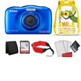 thumbnail image 2 of Nikon Coolpix W150 Cámara digital resistente al agua para niños (azul) con mochila amarilla + 32 GB SanDisk Memo, 2 of 6