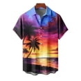 thumbnail image 5 of Cllios Men's Hawaiian Shirt Big and Tall Tropical Graphic Beach Tops Loose Fit Lapel Collared Short Sleeve T-shirts Oversized Button Down Bowling Shirts with Pocket S-5XL, 5 of 6
