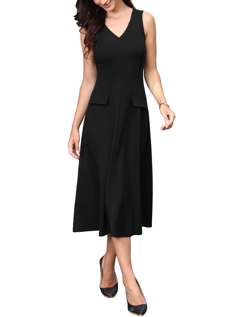business black dresses Aphrodite Black Midi Dress