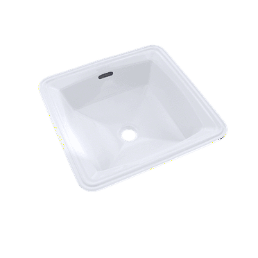 TOTO® Connelly™ Square Undermount Bathroom Sink with CEFIONTECT, Cotton White - LT491G#01