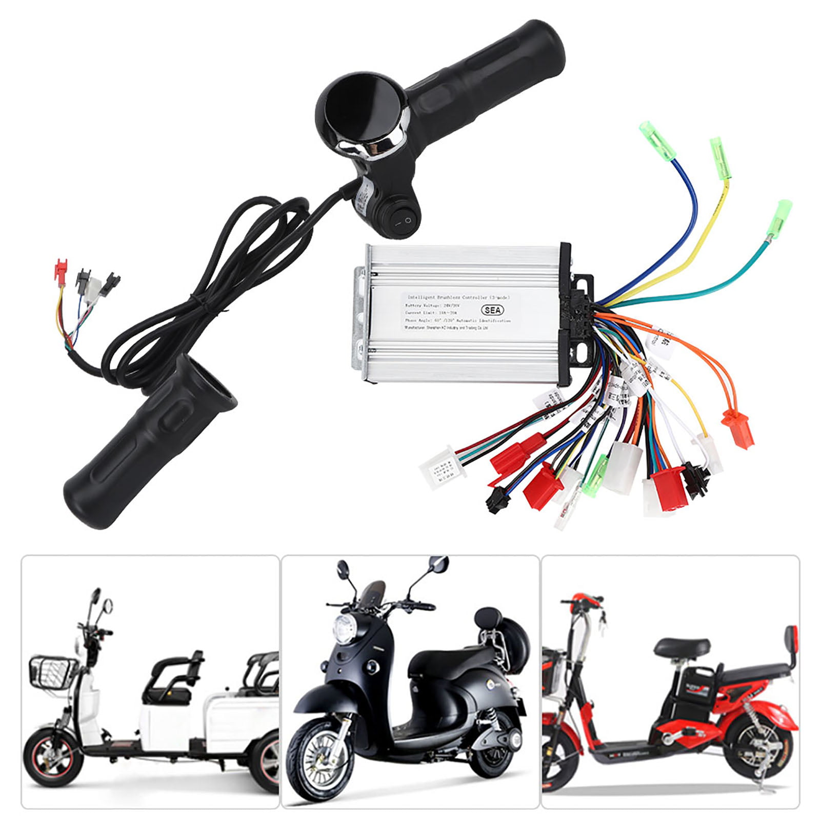 electric scooter controller electric with 6 tube electric bike throttle grip 