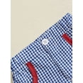 thumbnail image 6 of aturustex Little Boy Plaid Print Shorts 6M 12M 18M 2T 3T 4T Toddler Zipper Short Pants Classic Elastic Waist Shorts Infant Fashion Casual Loose Cute Sy Summer Beach Clothes for Holiday Party, 6 of 7