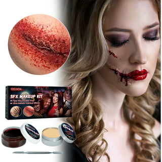 AFFLANO Special Effects Stage Halloween Makeup Set,All-In-1 SFX Makeup  Kit-Face