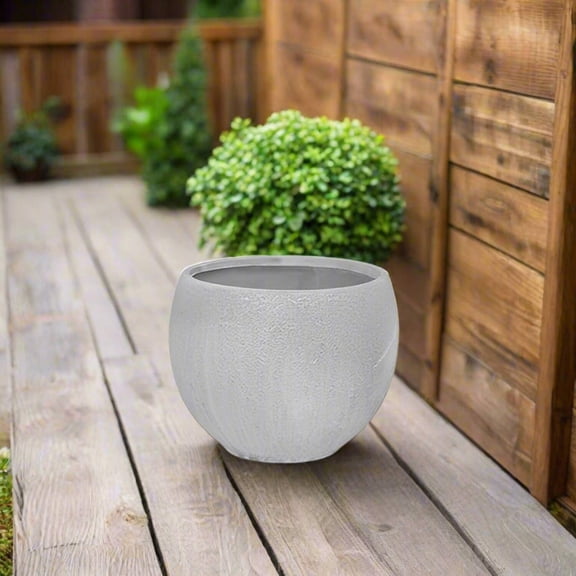 Caelan Stucco Terracotta Sphere Planter (Set of 2)