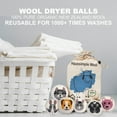 thumbnail image 4 of Wool Dryer Balls XL Organic Laundry Fabric Softener 6-Pack, 4 of 9