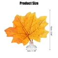 thumbnail image 2 of Unique Bargains 4pcs Betta Fish Leaf Pad Hammock Resting Hide Plants Decor Yellow Orange 3.94"x3.54" with Suction Cup, 2 of 7