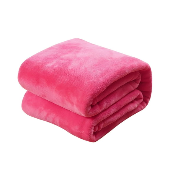 AUQ Weighted Blanket Super Soft Warm Solid Micro Blanket Throw Rug Sofa Bedding Watermelon Red