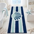 thumbnail image 1 of Alfombra de baño Tyrot Coastal de 51 x 120 cm, antideslizante, felpa, 1 of 8