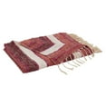 thumbnail image 4 of Fennco Styles Luxury Stripe Design Cotton 50 x 67 Inch Throw – Red Throw Blanket for Bed, Couch, Sofa, Home, Office and Holiday Décor, 4 of 4