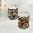 thumbnail image 2 of Yayeee 2 Pack Qtip Holder Bathroom Cotton Swab Canister with Lid Clear Dispenser Set, Black Lines, 2 of 6