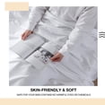 thumbnail image 5 of UlikTree Twin Size Sheet Set 4 Piece, Ultra Soft Microfiber Bed Sheets with 2 Pillowcase, White, 5 of 7