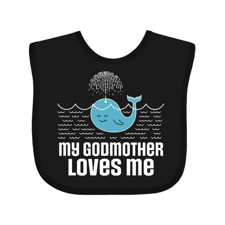 

Inktastic My Godmother Loves Me Gift Baby Boy or Baby Girl Bib