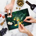 thumbnail image 5 of Jungle Cutting Board, Tropical Lake Mangrove Rainforest Pathway Through Sri Lanka Travel Destination, Decorative Tempered Glass Cutting and Serving Board, Small Size, Green Teal, by Ambesonne, 5 of 5