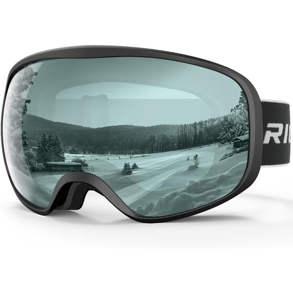 Ski Goggles Snowboard Goggles, Over Glasses OTG, UV Protection, Anti-fog, Wide Vision