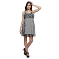 thumbnail image 1 of Moomaya Solid Spaghetti Straps Embroidery Dress Plus Size Summer Wear Short Top, 1 of 1