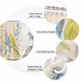 thumbnail image 3 of Flowers Birds Bathroom Shower Curtains with 12 Hooks Polyester Waterproof Shower Curtain for Stalls and Bathtubs Farmhouse Botanical Blooms Floral Decorative Bathroom Privacy Curtain 36x72 Inches, 3 of 9