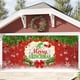 thumbnail image 4 of Pancarta navideña para exteriores, pancarta duradera de poliéster para puerta de garaje, pancarta colgante para árbol de Navidad, pancarta de Año Nuevo para suministros para fiestas en casa, 4 of 5