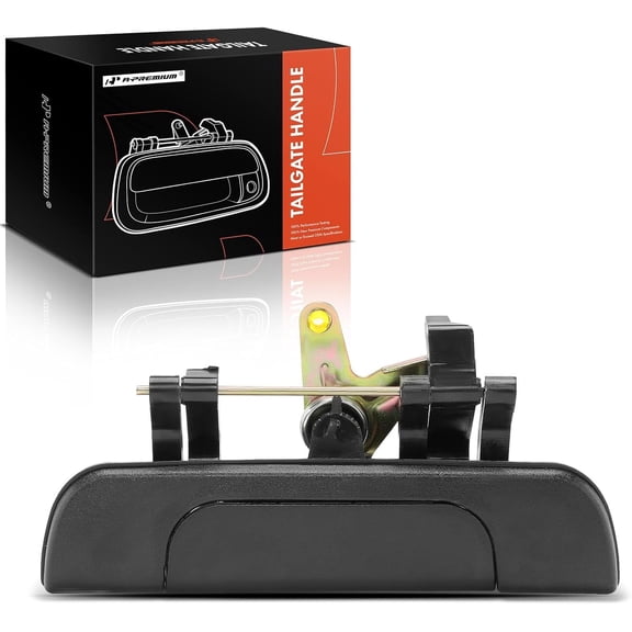 A-Premium - Textured Black Tailgate Handle Liftgate Latch Handle - Compatible with Toyota Tacoma 1995-2004 Pickup - Replace# TO1915102, 6909035010, 69090-35010