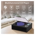 thumbnail image 2 of Lecteur CD Rétro Portable avec Bluetooth Stéréo - Haut-Parleur Intégré Radio FM Carte USB/TF, 2 of 5