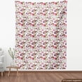 thumbnail image 4 of Ambesonne Ethnic Fabric by the Yard Upholstery, Dream Catchers Floral Retro, 2 Yards, Soft Pink and Pale Purple, 4 of 5