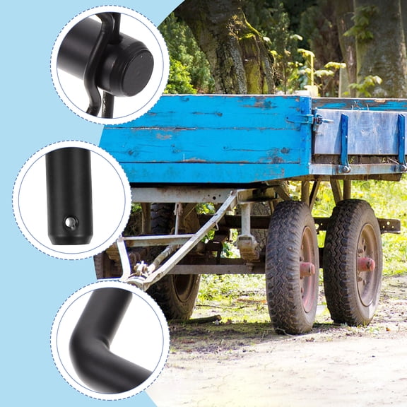 Baluue Trailer Hitch Lock Pin Heavy Duty Iron Black 1 Set
