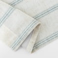 thumbnail image 6 of DriftAway Farmhouse Linen Blend Blackout Curtains 63 Inches Long Linen Curtains for Bedroom Vertical Striped Printed Thermal Insulated Grommet Lined Treatments for Living Room 2 Panels W52 x L63 Green, 6 of 9