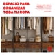 thumbnail image 4 of Clóset Ropero Abierto Utilia Estilo Industrial, Estructura de Metal con 4 Cajones y Repisas de Madera, Organizador de Ropa, Café 210x43x200 cm, 4 of 7