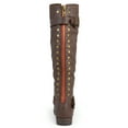 thumbnail image 4 of Journee Womens Spokane Extra Wide Calf Stacked Heel Riding Boots, 4 of 10