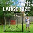 thumbnail image 5 of 7' x 7' Baseball & Softball Practice Hitting & Pitching Net similar to Bow Frame, Great for All Skill Levels, 5 of 8