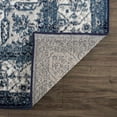 thumbnail image 6 of Hauteloom Monaco Collection Hallway, Kitchen Oriental Runner Rug - Traditional Look Carpet - Vintage Distressed - Blue, Navy, Gray, White - 2'7" x 7'3", 6 of 17