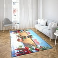 thumbnail image 4 of Merry Christmas Woofmas Xmas Noel Akita Elf Candy Cane Snow Indoor Rug Inu Dog Lover Carpet Living Bed Room Sofa Home Decor - 13017, 4 of 5