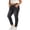 Dark Gray, variant on Plus Size Crossover V Waist Stretch Skinny Jeans for Women Elastic Slim Ankle Denim Long Pants with Pockets