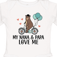 thumbnail image 4 of Inktastic My Nana Papa Love Me Grandchild Boys Long Sleeve Baby Bodysuit, 4 of 5