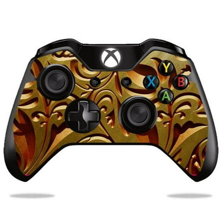 MightySkins MIXBONCO-Mosaic Gold Skin Decal Wrap for Microsoft Xbox One & One S Controller - Mosaic Gold This Microsoft Xbox One/ One S Controller is printed with super-high resolution graphics with a matte finish. All skins are protected with MightyShield. This laminate protects from scratching  fading  peeling and most importantly leaves no sticky mess guaranteed. Our patented advanced air-release vinyl guarantees a perfect installation everytime. When you are ready to change your skin removal is a snap  no sticky mess or gooey residue for over 4 years. You can t go wrong with a MightySkin. Features Microsoft Xbox One Controller decal skin Microsoft Xbox One Controller case Gold Tan Art Carving 24k wood work D cor Microsoft Xbox One Controller skin Microsoft Xbox One Controller cover Microsoft Xbox One Controller decal Durable Laminate that Protects from Scratching  Fading & Peeling Will Not Scratch  fade or Peel Proudly Made in the USASpecifications Design: Mosaic Gold Compatible Brand: Microsoft Compatible Model: Xbox One/ One S Controller - SKU: VSNS67232