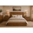 thumbnail image 2 of Flagstaff 3-Drawer Nightstand in Modern Spice Tan Finish on Solid Wood, 2 of 5