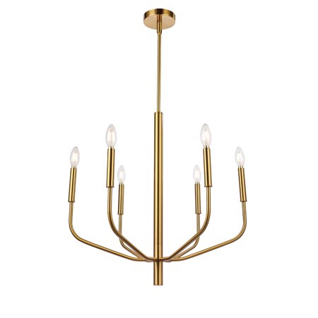 

Dainolite 6LT Chandelier Aged Brass Finish