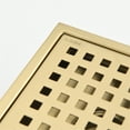 thumbnail image 7 of Cfowner 6" Shower Drain with Square Hole Pattern, Gold, 7 of 7