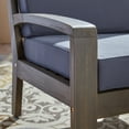 thumbnail image 3 of GDF Studio Parma Outdoor Acacia Wood 8 Seater Chat Set with Cushions, Gray and Dark Gray, 3 of 13