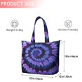 thumbnail image 4 of Blue Purple Tie Dye Pattern Travel Tote Bags for Women Carry On,Large Weekender Bags for Women Travel,Multi Functional Duffle Bag for Work,Shopping,Sports, 4 of 5