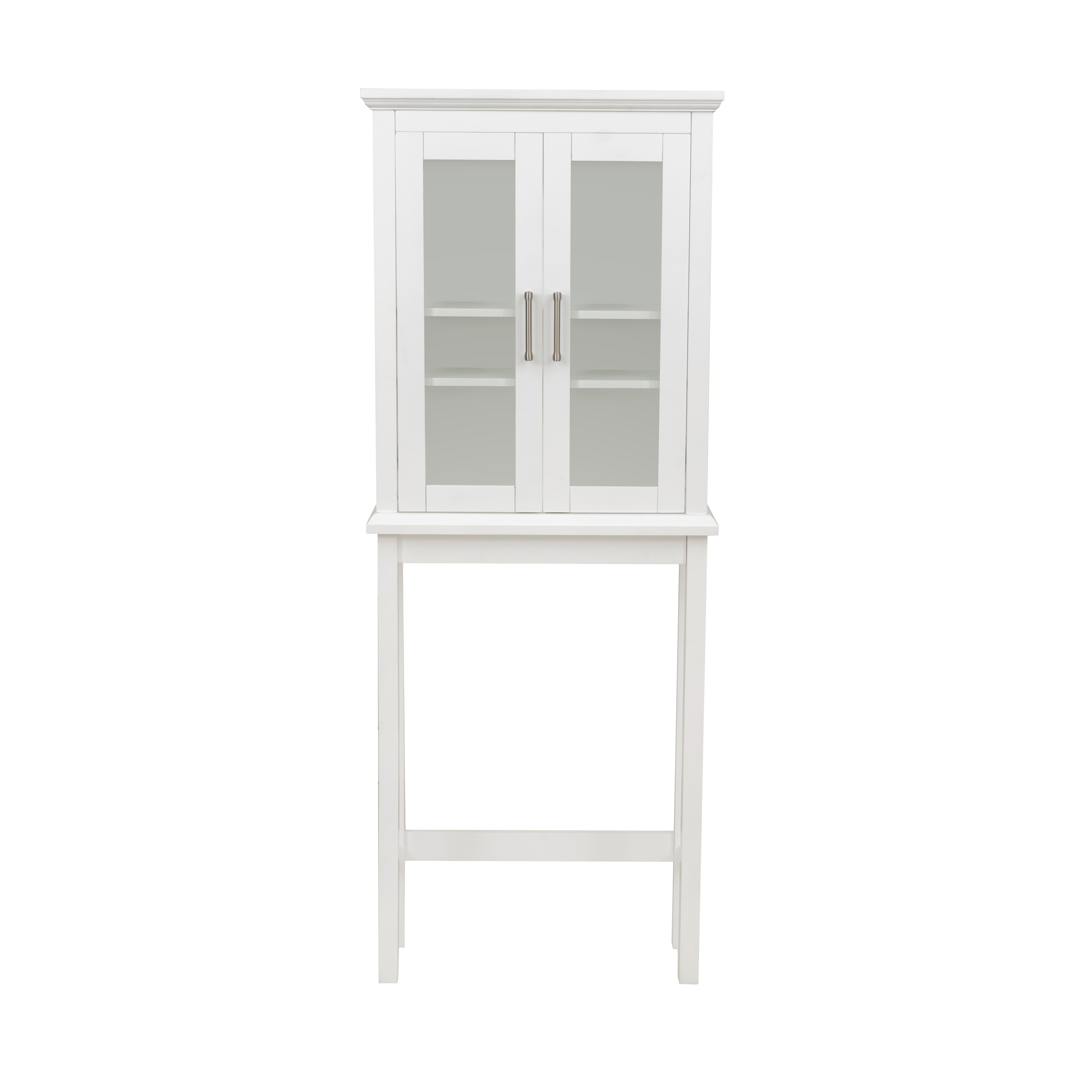 Linon Serenity Over the Toilet Bathroom Space Saver, White