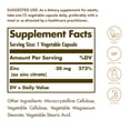 thumbnail image 2 of Suplemento de citrato de zinc Solgar, 30 mg, cápsulas vegetales x100, 2 of 7