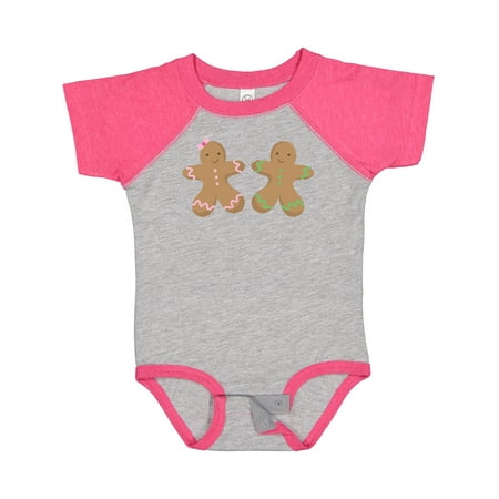 

Inktastic Twin Gingerbread Boy and Girl Co Gift Baby Boy or Baby Girl Bodysuit